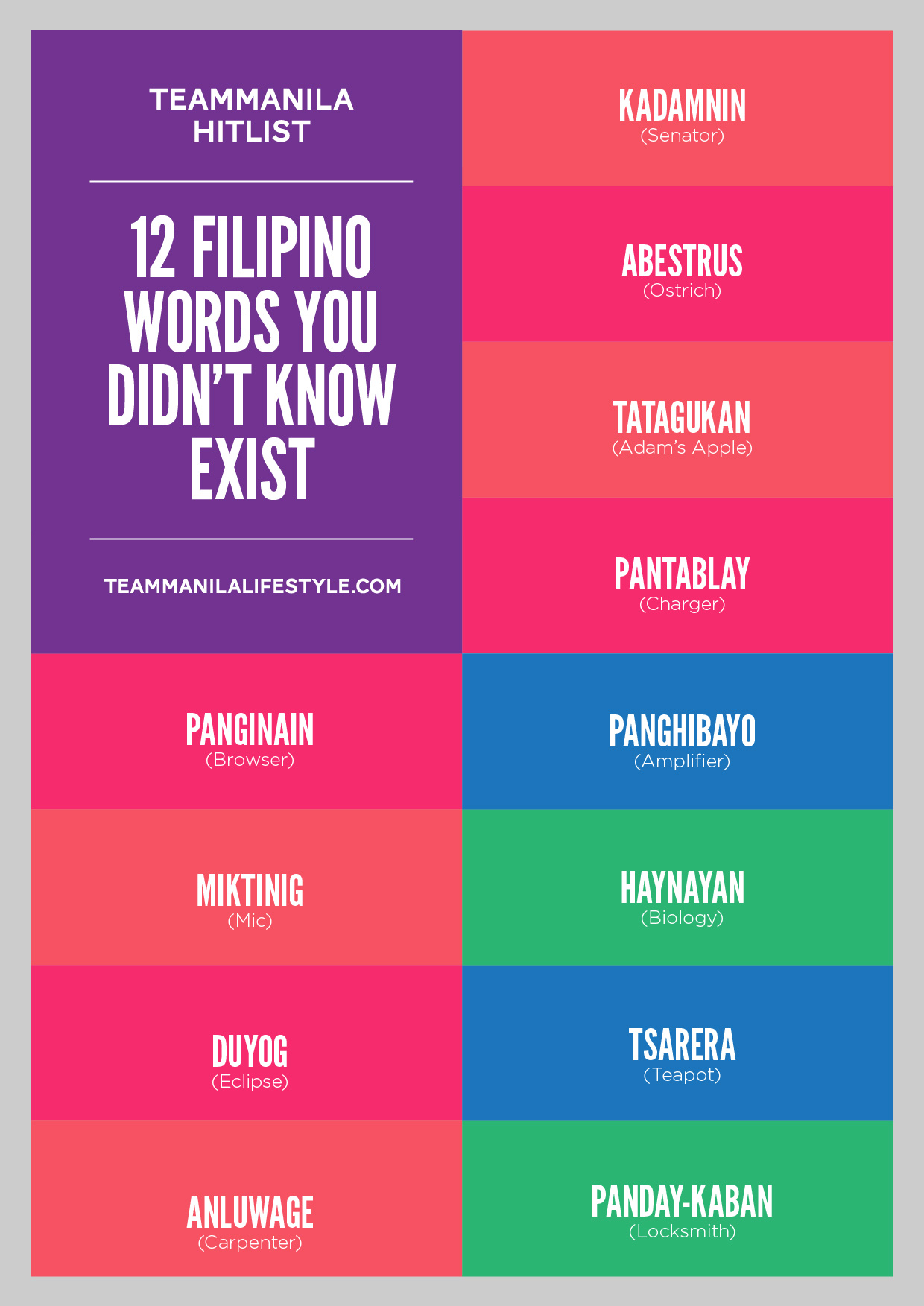 To repatriate in Tagalog  Filipino words, Tagalog, Words